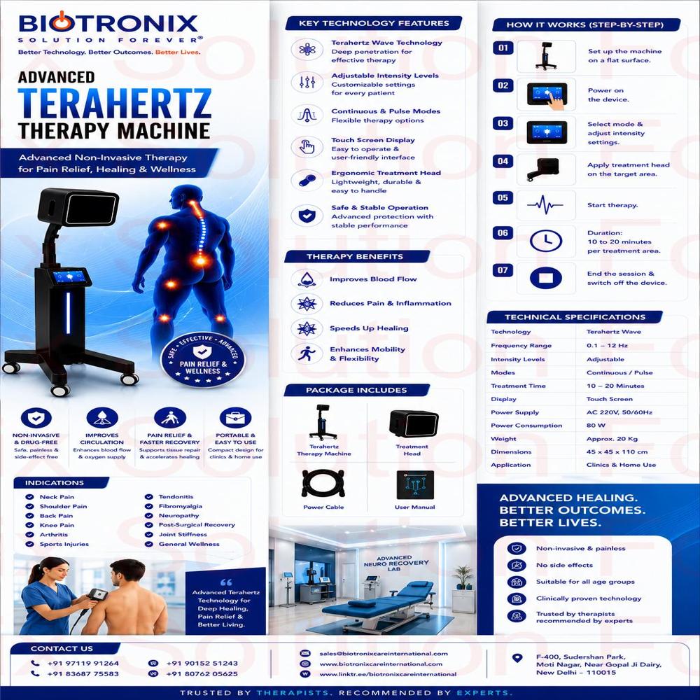 TERAHERTZ Premium Non-Invasive Therapy Machine
