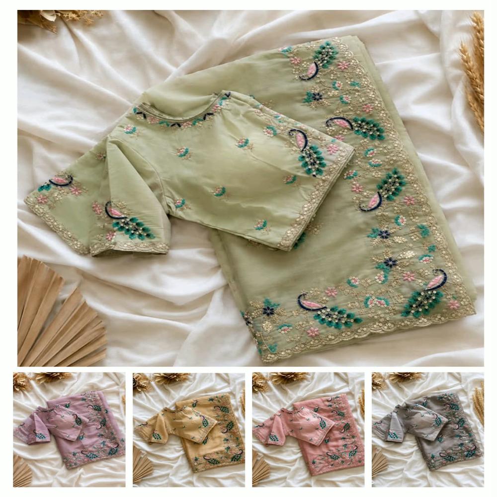 embroidery saree 
