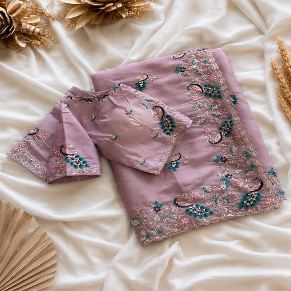 embroidery saree 