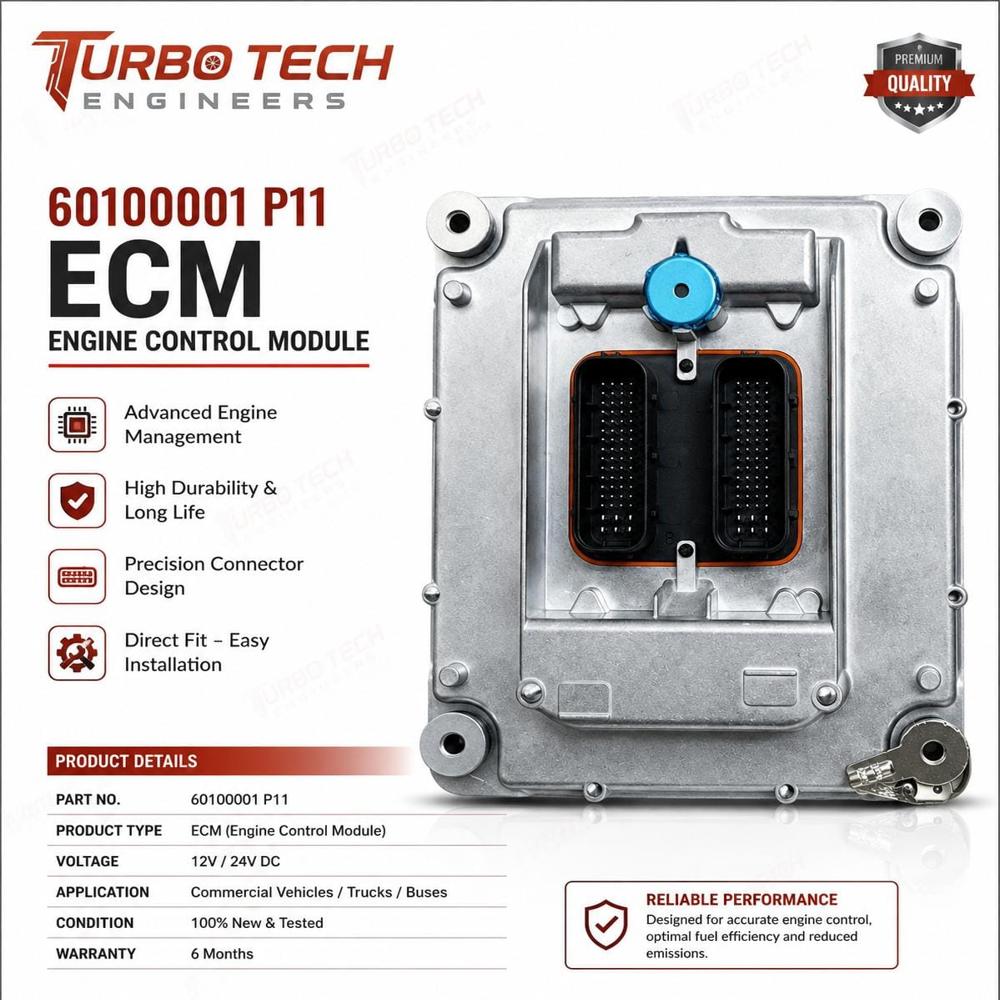 60100001 P11 Ecm Engine Control Module - Country Of Origin: India