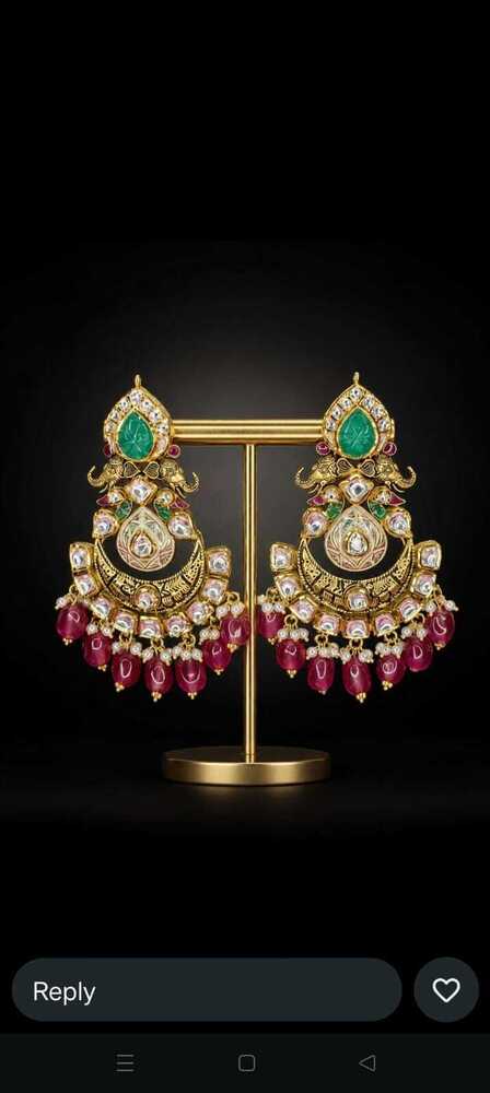 Designer Polki Jhumka