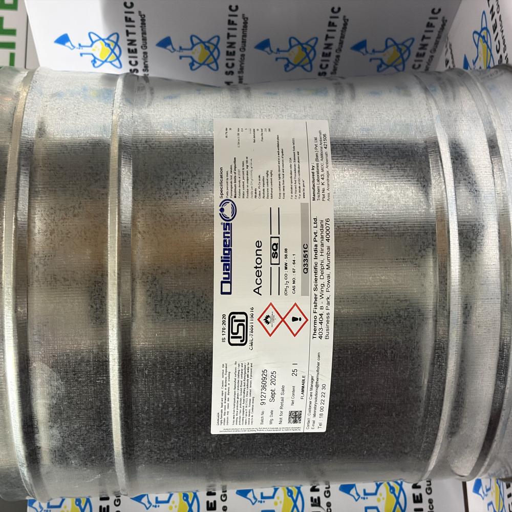 Acetone SQ Qualigens 25Ltr
