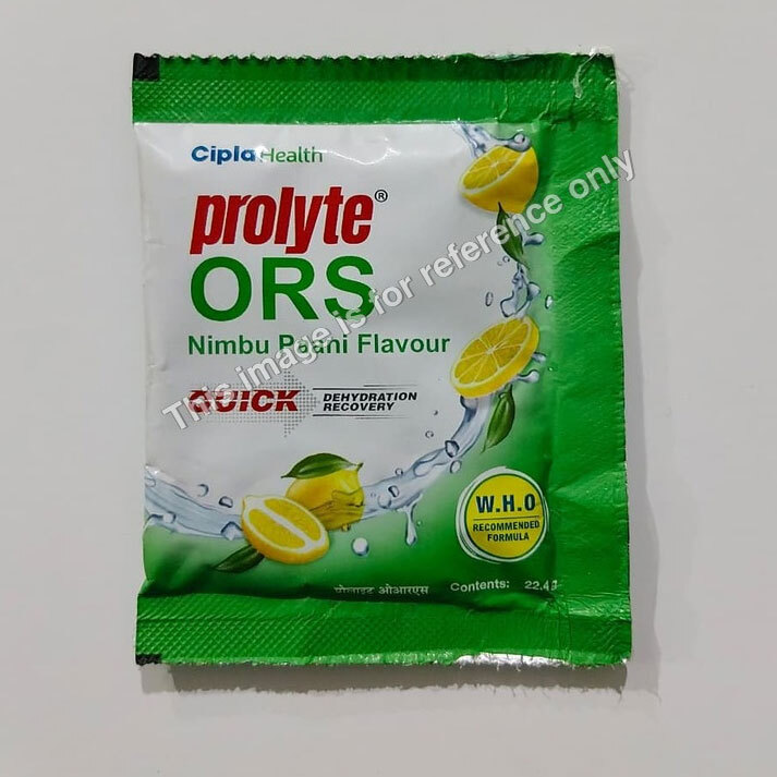 Cipla Prolyte ORS Nimbu Paani Laminated Sachets Pouches