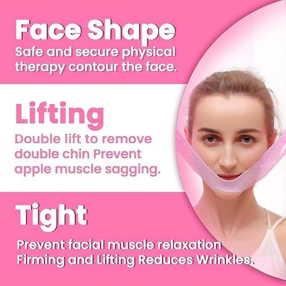 Pink V Shape Face Mask