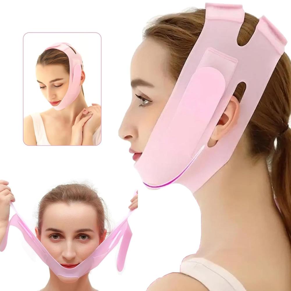 Pink V Shape Face Mask
