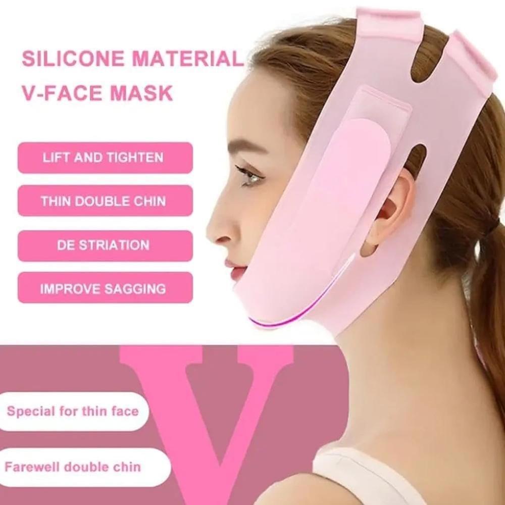 Pink V Shape Face Mask