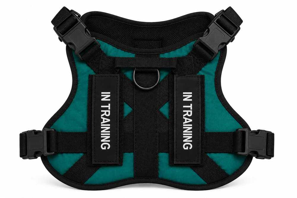 Dog Harness Tactical, Adjustable with GREEN