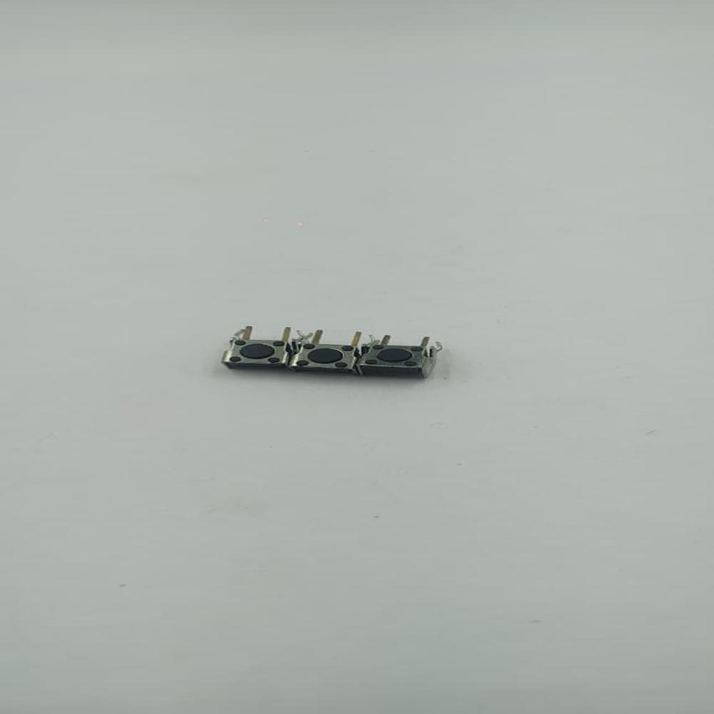 6X6X 4.3 MM 2 PIN VERTICAL BLACK TACTILE SWITCH