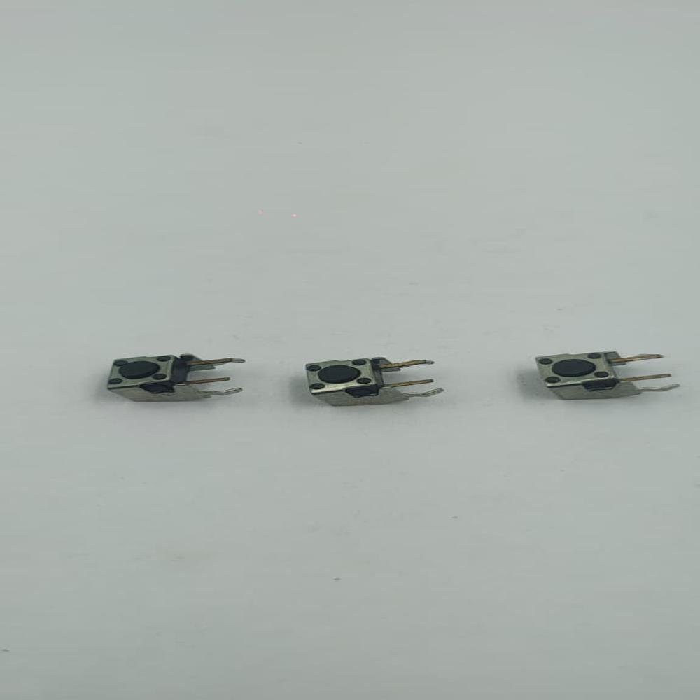 6X6X 4.3 MM 2 PIN VERTICAL BLACK TACTILE SWITCH