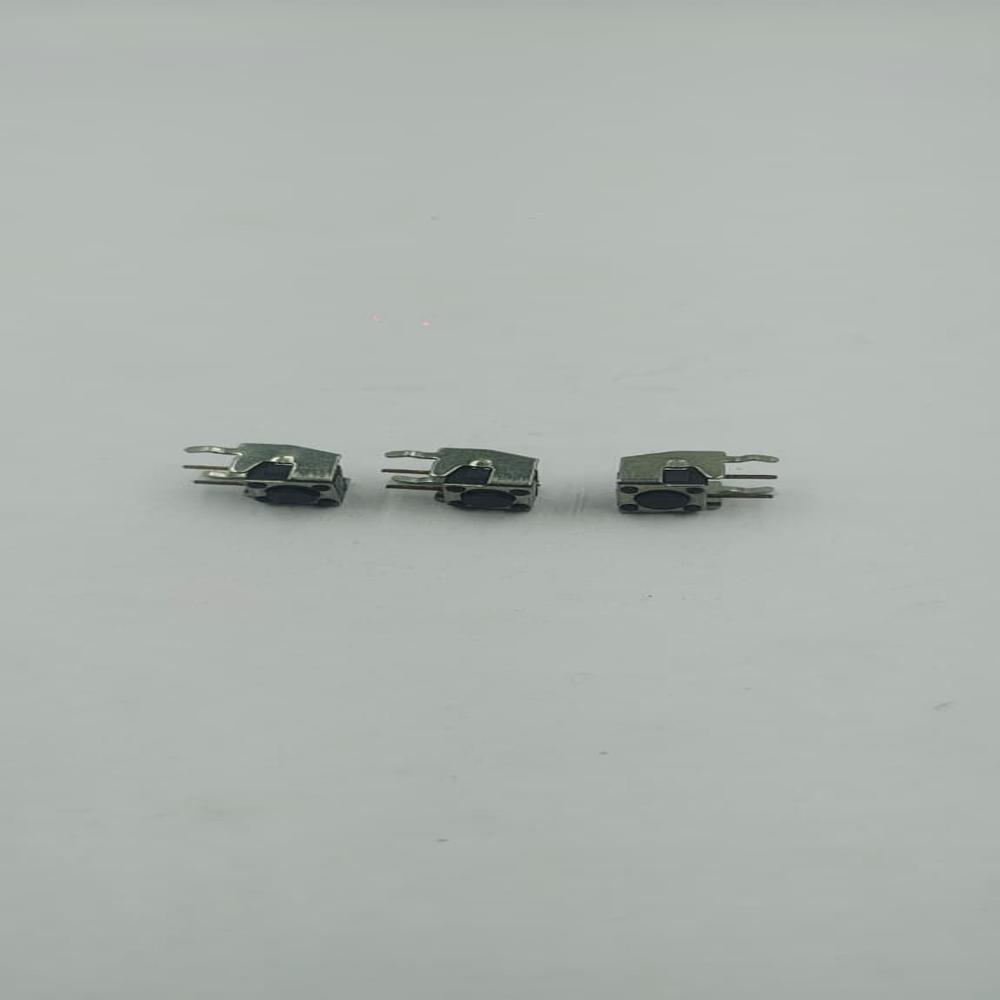 6X6X 4.3 MM 2 PIN VERTICAL BLACK TACTILE SWITCH