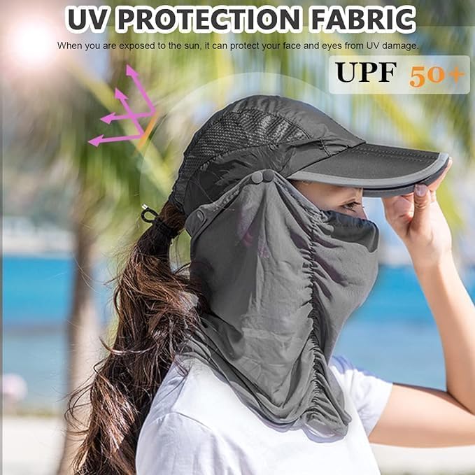 Cap With Face Mask