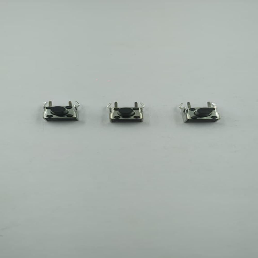 6X6X7 MM 2 PIN VERTICAL BLACK  TACT SWITCH