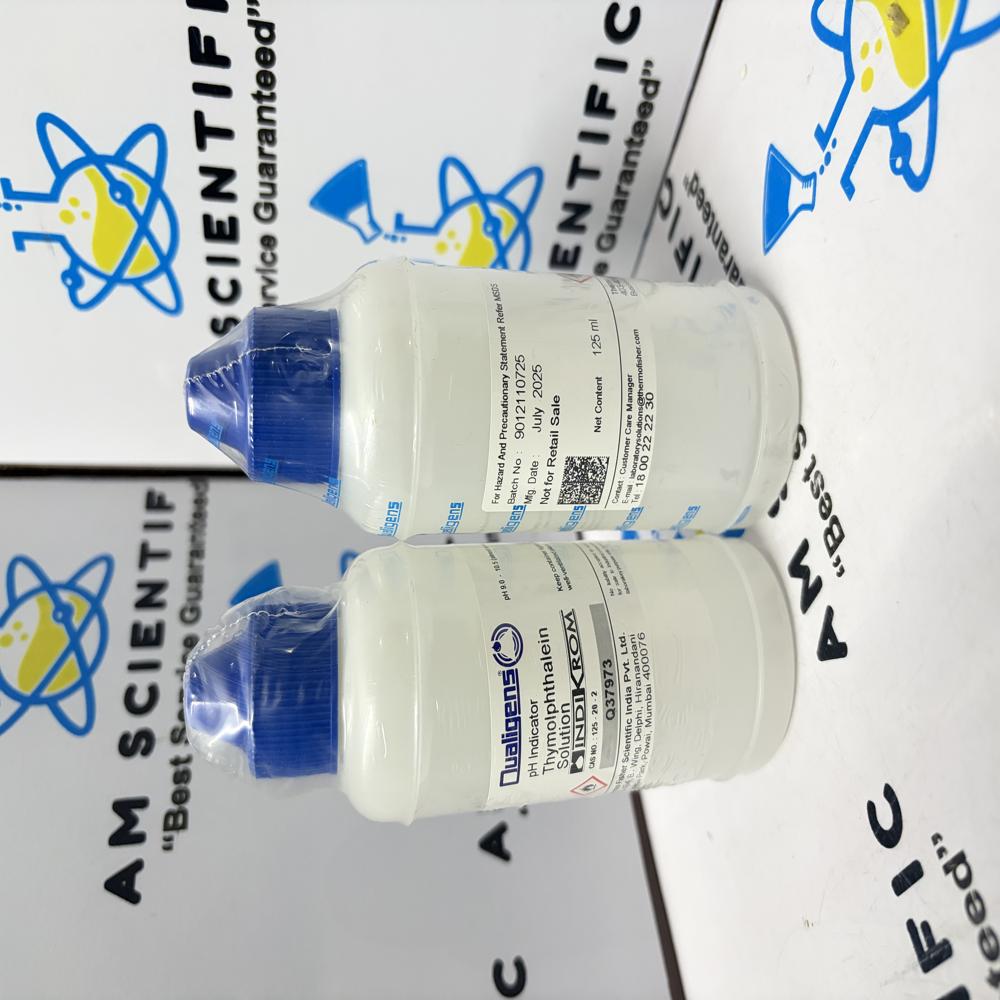 Thymolphthalein Indicator Solution 125ml Qualigens