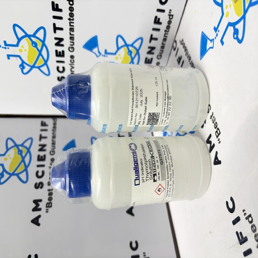 Thymolphthalein Indicator Solution 125ml Qualigens