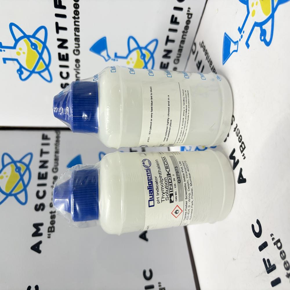 Thymolphthalein Indicator Solution 125ml Qualigens