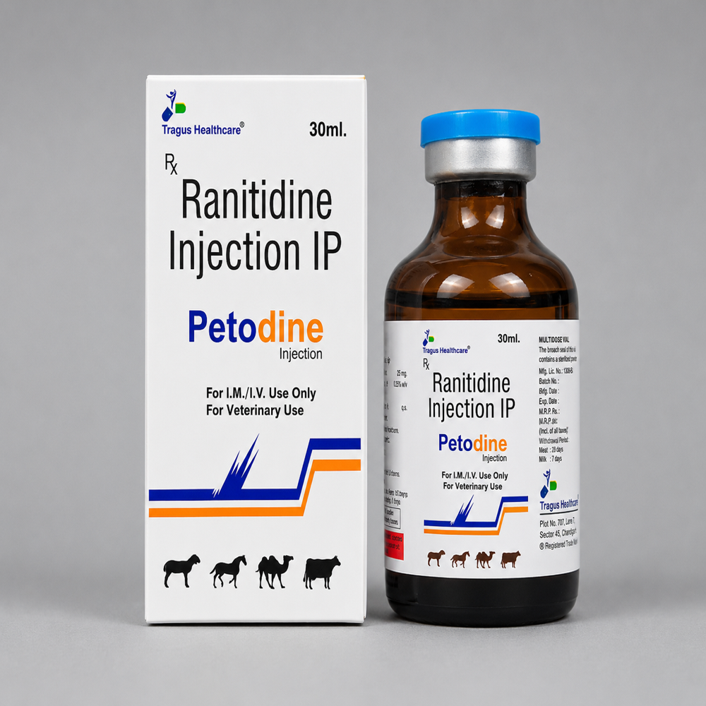Ranitidine 25 Mg Veterinary Injection - Ingredients: Chemicals