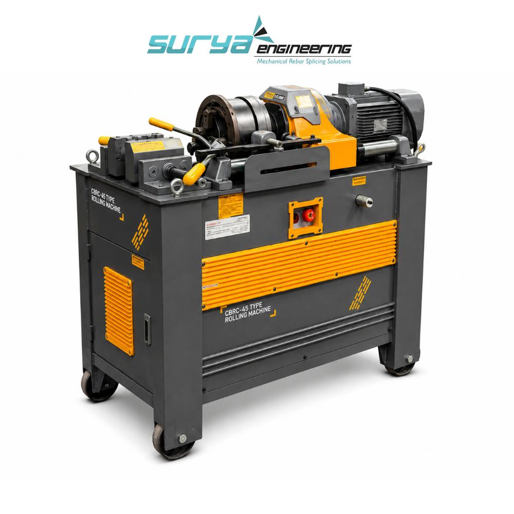 Cdrg 45 Roll Thread Machine - Capacity: 16 40 Mm Tmt/rebar M3/hr