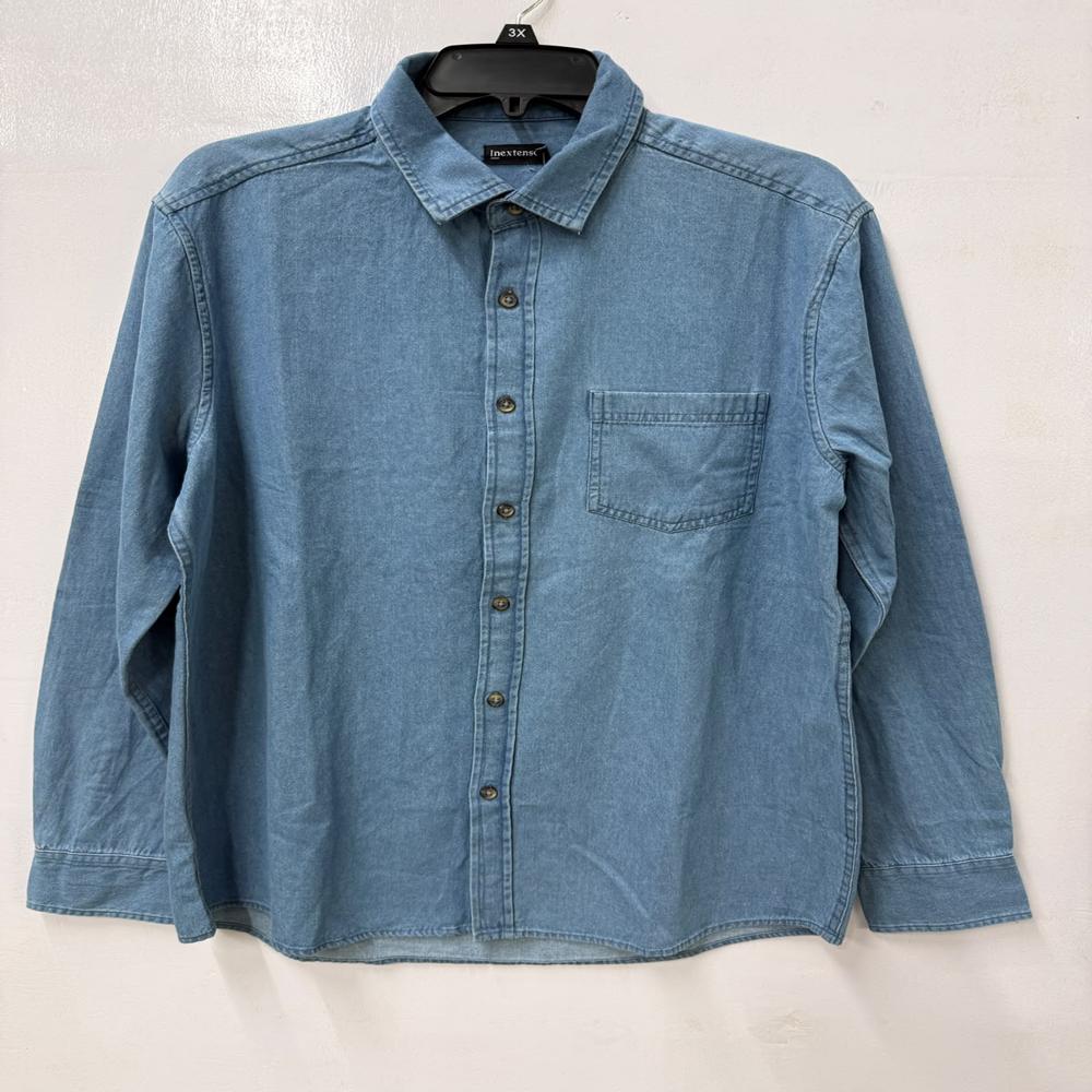 M11736 | inextenso Mens Denim Woven Shirt