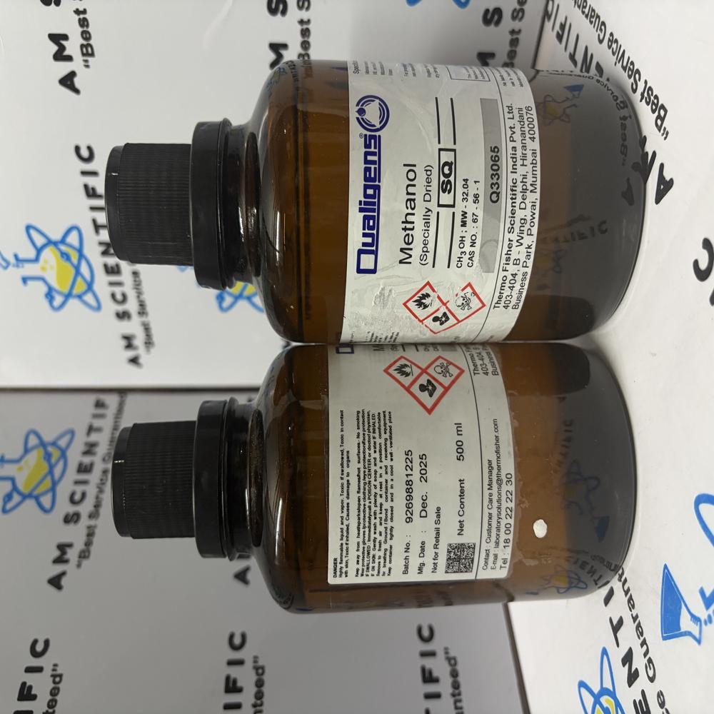 Methanol Specially Dried Qualigens 500ml