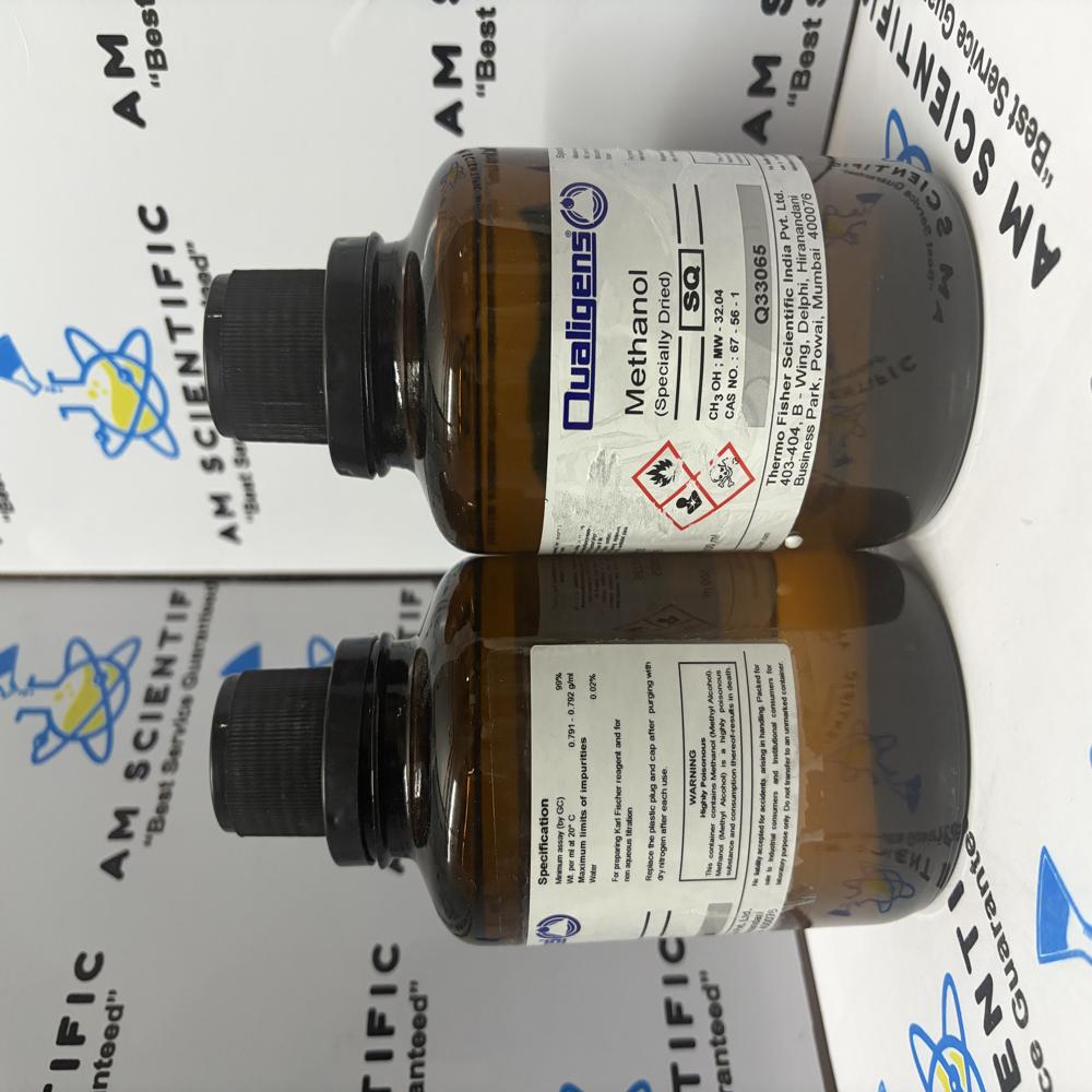 Methanol Specially Dried Qualigens 500ml