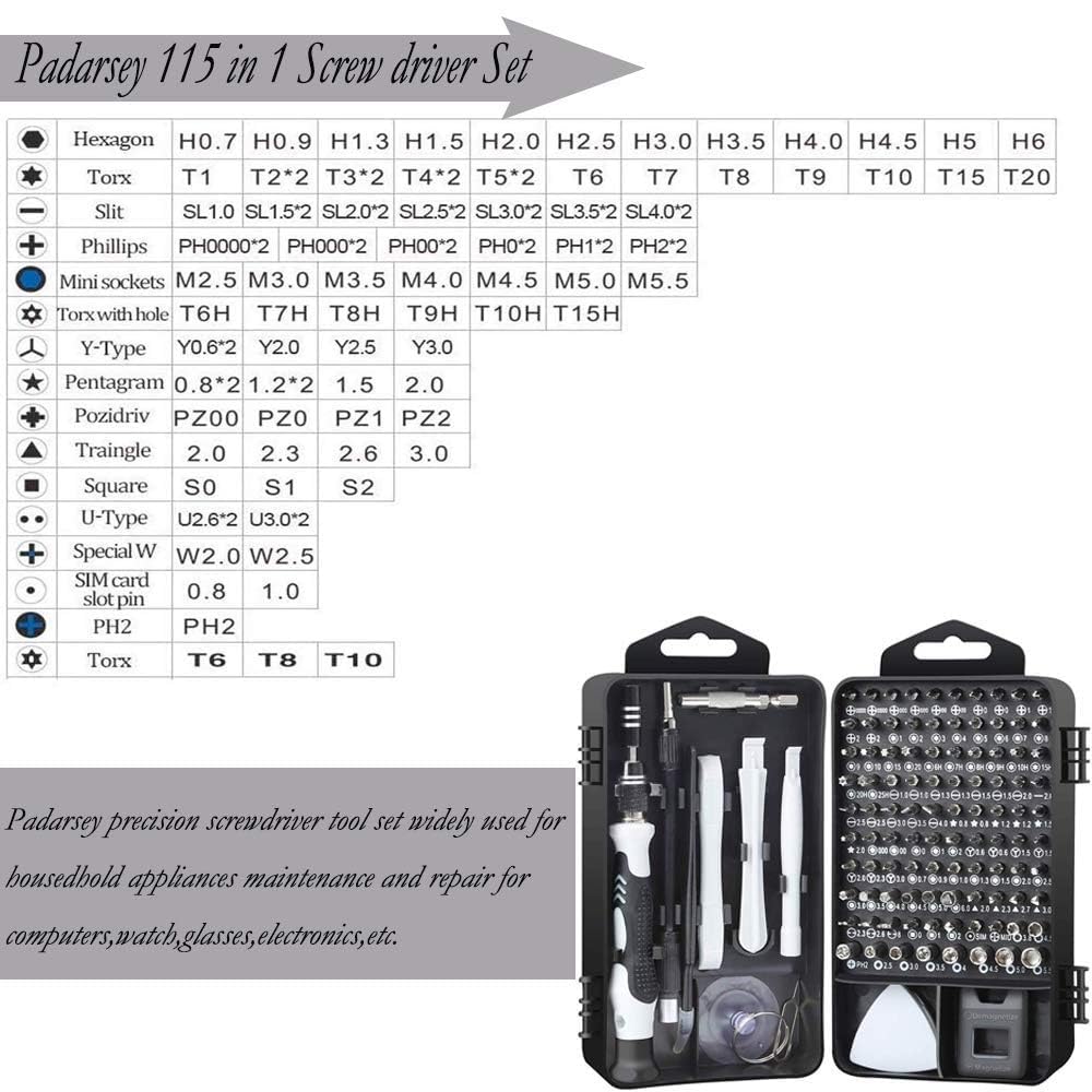115 In 1 Screwdriver Set