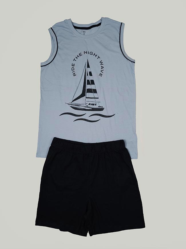 M11741 | Mens Shorty Pyjama Sets