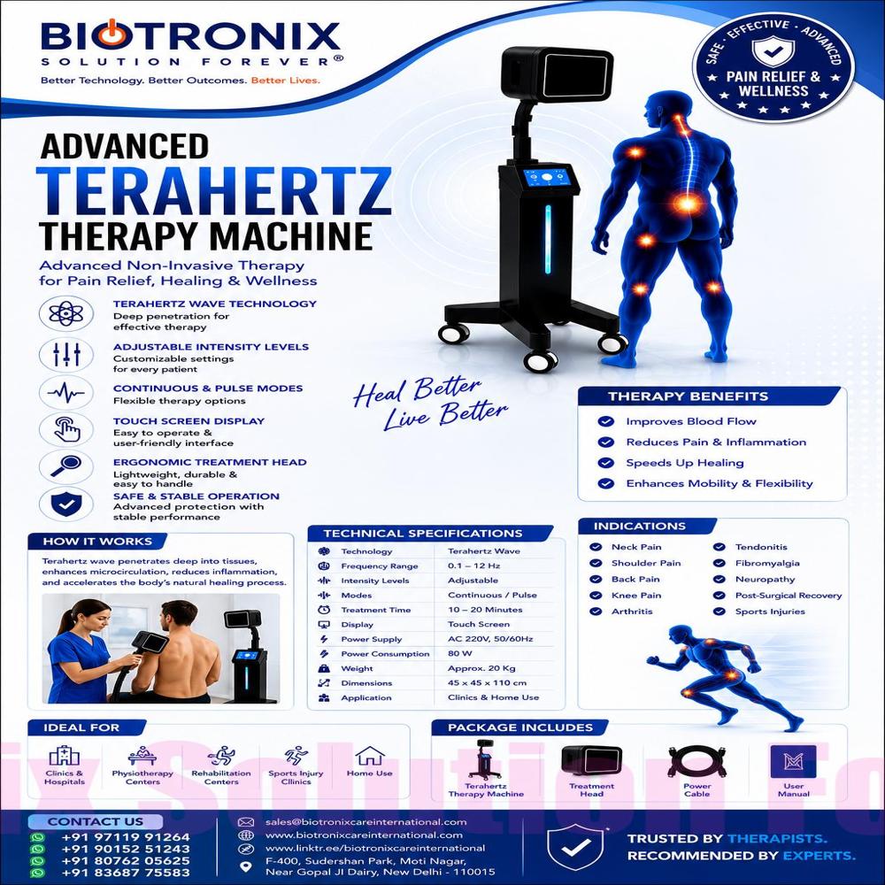TERAHERTZ Premium Advanced Physiotherapy Therapy Machine
