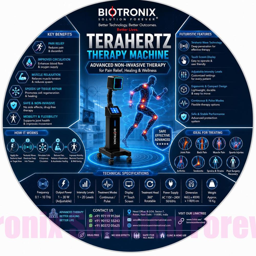 TERAHERTZ Premium Advanced Physiotherapy Therapy Machine