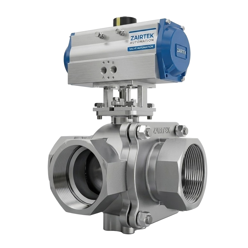 3 Way Multi Port Screwed End Ball Valve