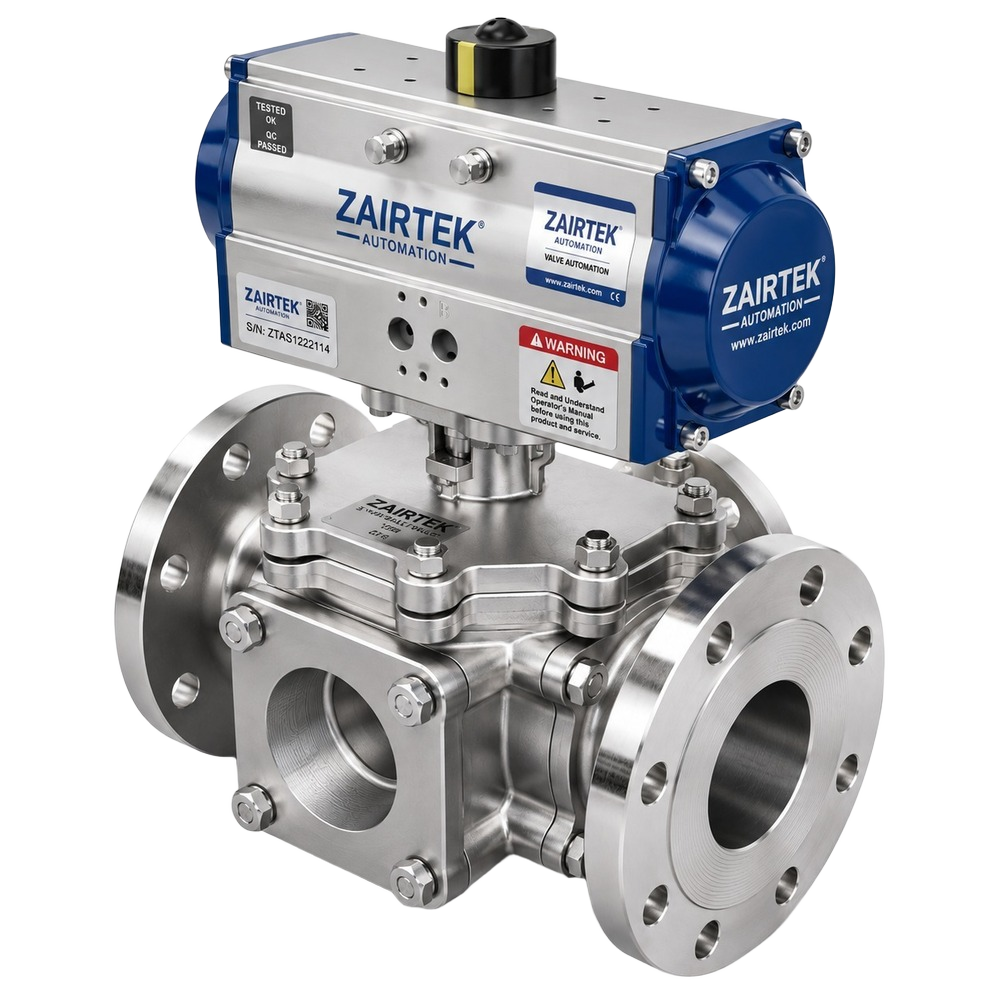 Pneumatic Rotary Actuator Operated Ball Valve