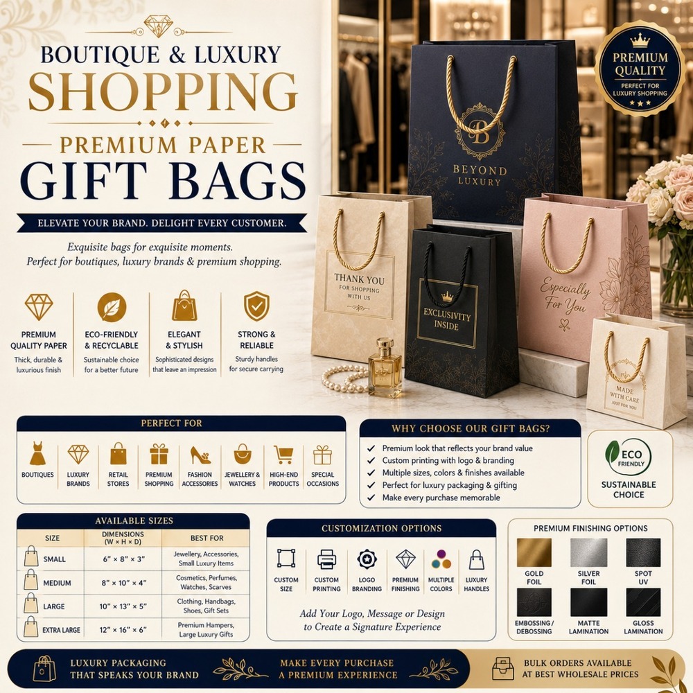 Boutique And Luxury Shopping Bag