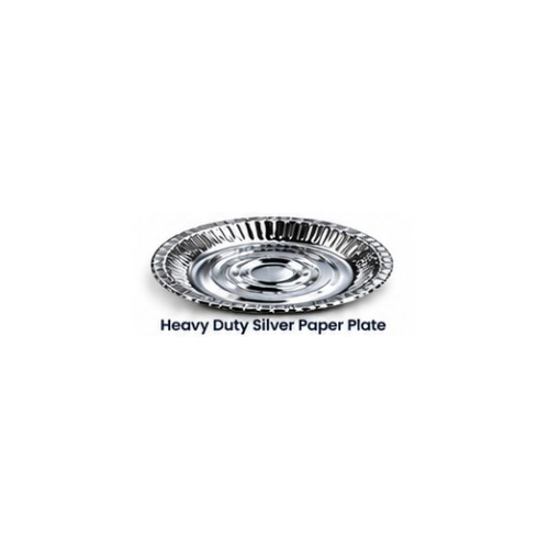 Heavy Duty Silver Paper Plate