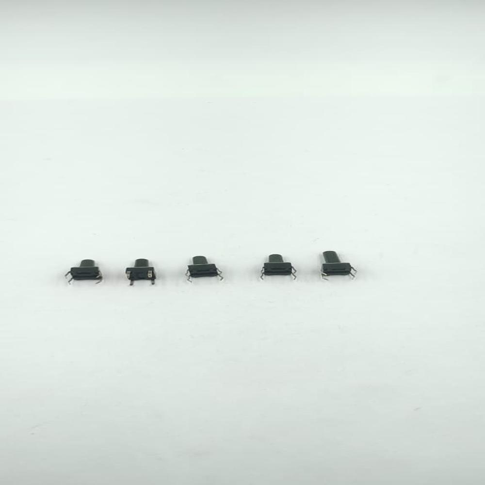 6X6X10MM 4 PIN BLACK TACTILE SWITCH