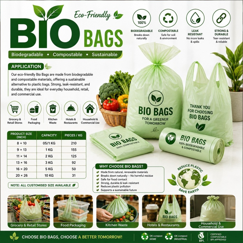 Compostable Biodegradable Bag