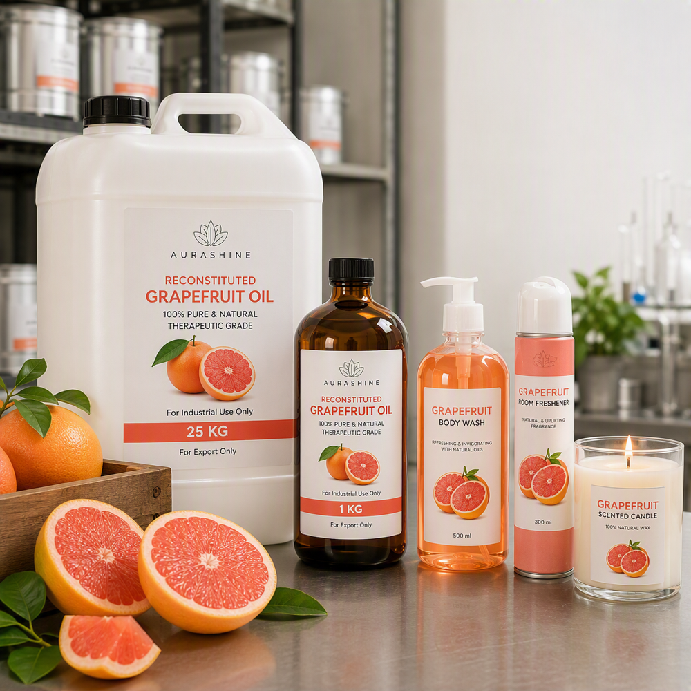 Grapefruit Oil - Essential Oil, 1kg-200kg Sizes, Amber Color | Fresh Citrus Profile, Ideal For Skincare, Cleaning & Aromatic Blends