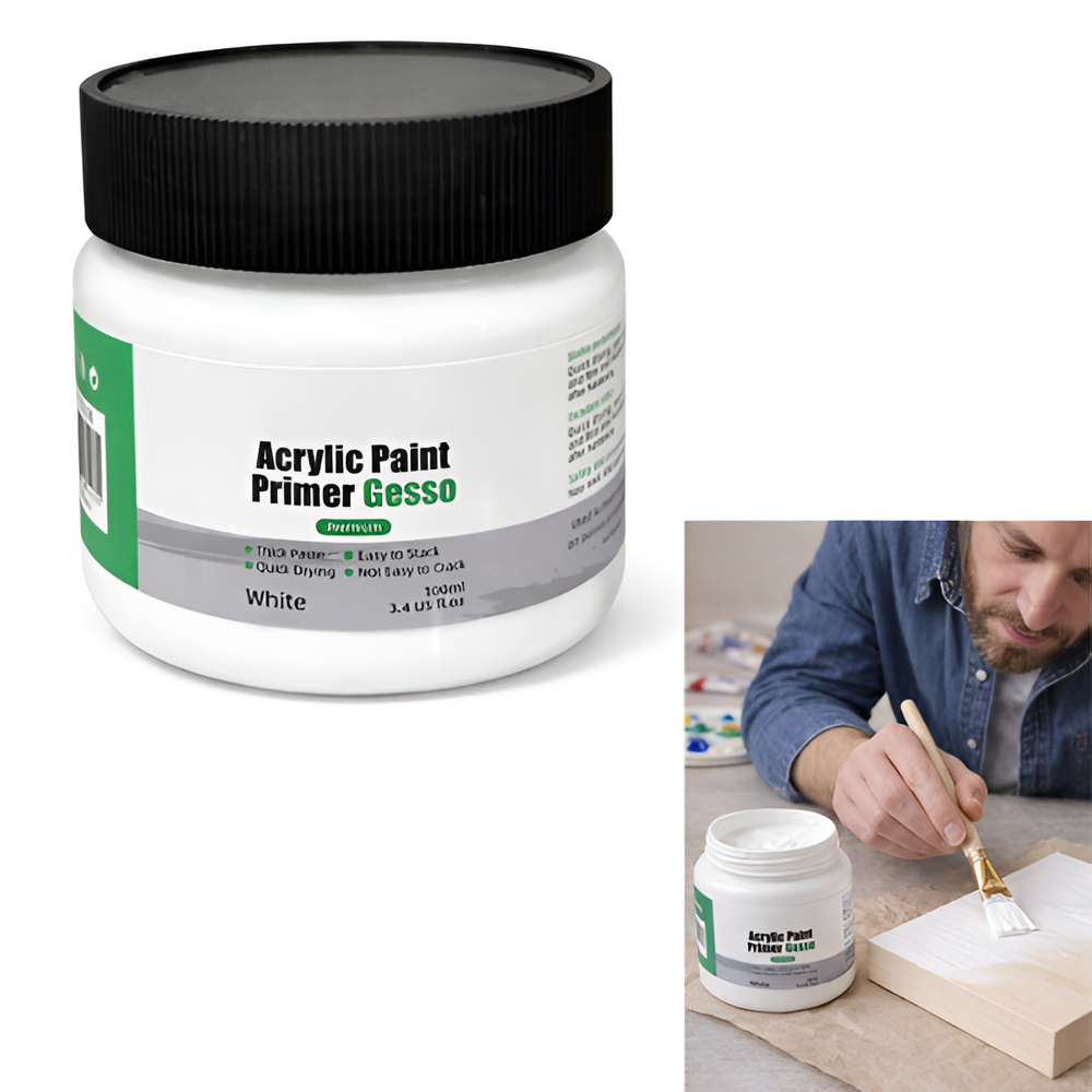 100Ml Acrylic Paints Primer Gesso White