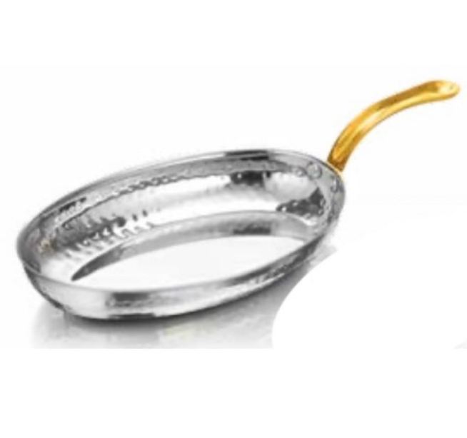 Oval Pan - Long Golden Handle