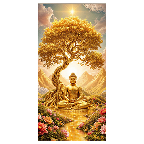 NA-1583 Crystal Diamond Buddha Tile