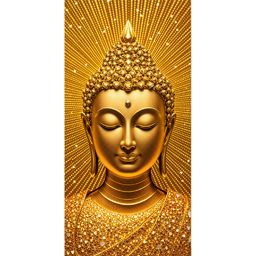 NA-1581 Crystal Diamond Buddha Tile