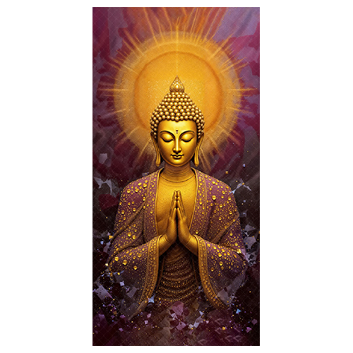 Crystal Diamond Buddha Ceramic Tile
