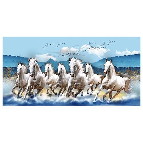 NA-1597 Crystal Diamond Horse Tile