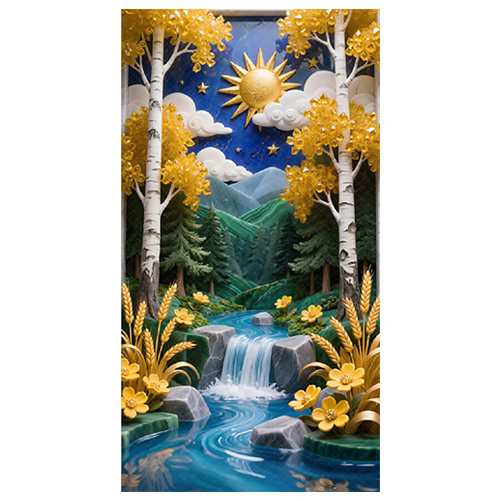 NA-1716 Crystal Diamond Scenery Tile