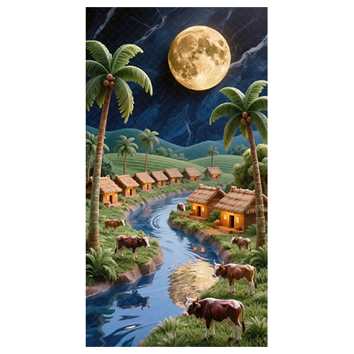 Crystal Diamond Scenery Ceramic Tile