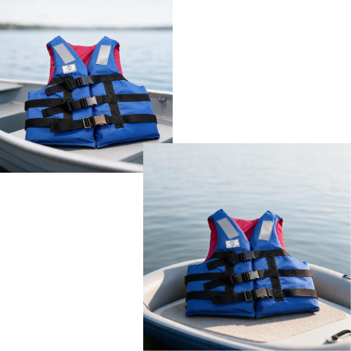 Raft Life Jacket - Color: Yellow And Blue