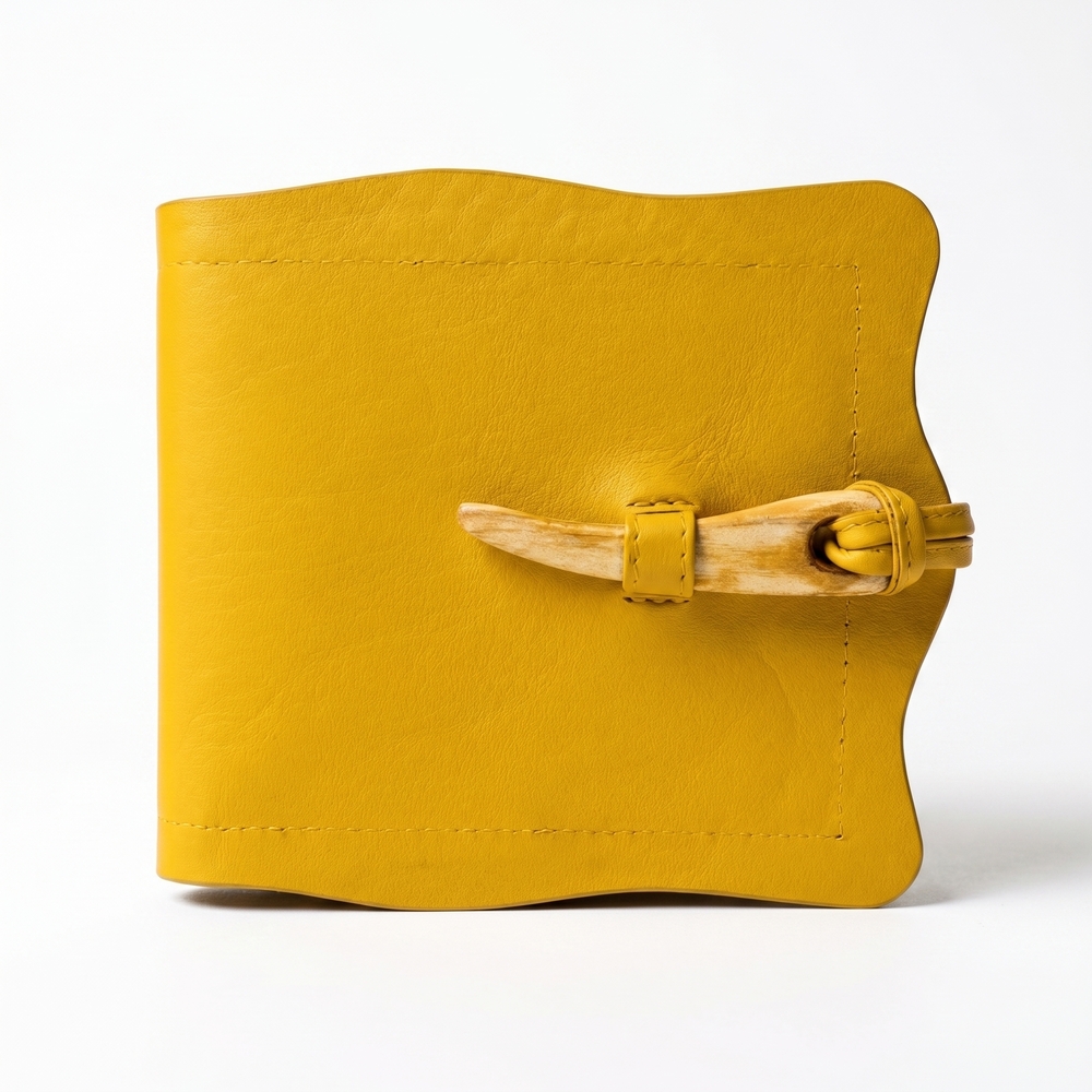 Foldover Leather Wallet