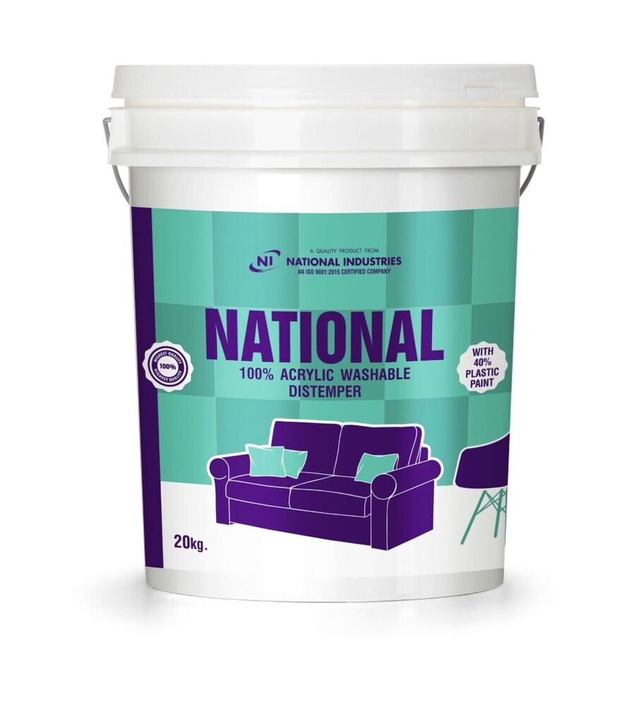 NATIONAL 100% Acrylic Washable Distemper