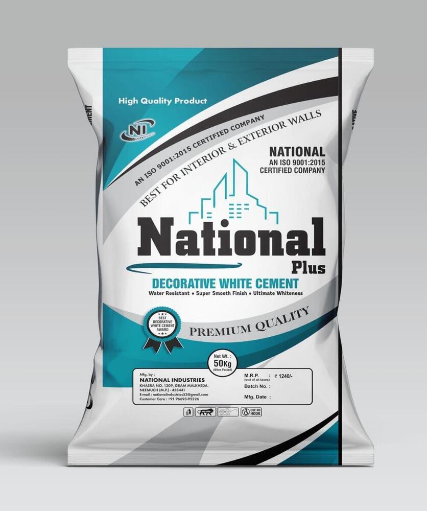 NATIONAL PLUS Decorative White Cement Paint