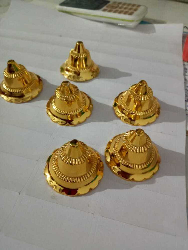 White Metal Brass Flower Domes For Door
