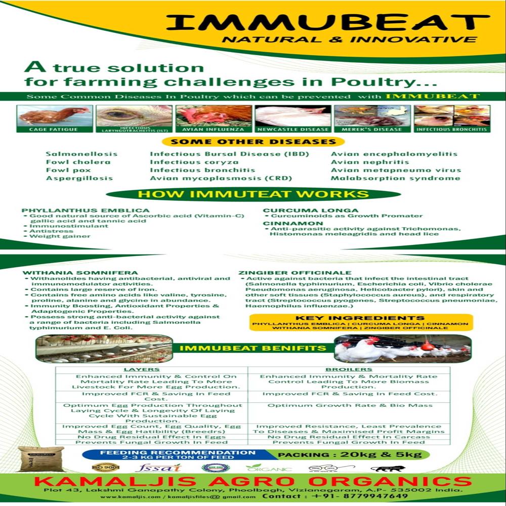 Immubeat - Poultry Feed Supplement