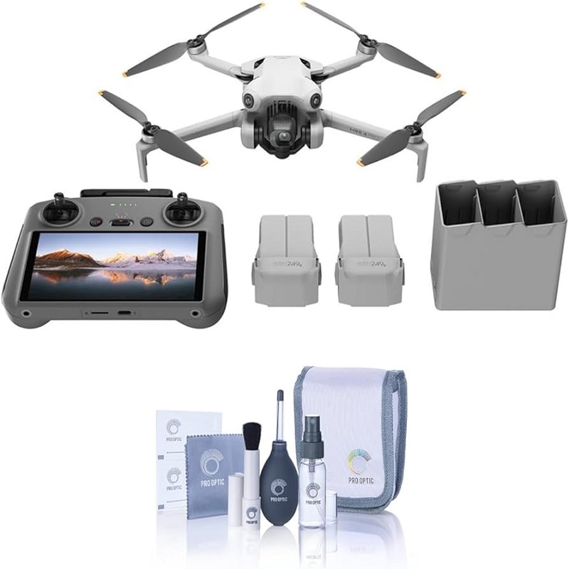 DJI Mini 4 Pro Fly More Combo Plus RC 2 Screen Folding Mini Drone 4K HDR 2 Battary